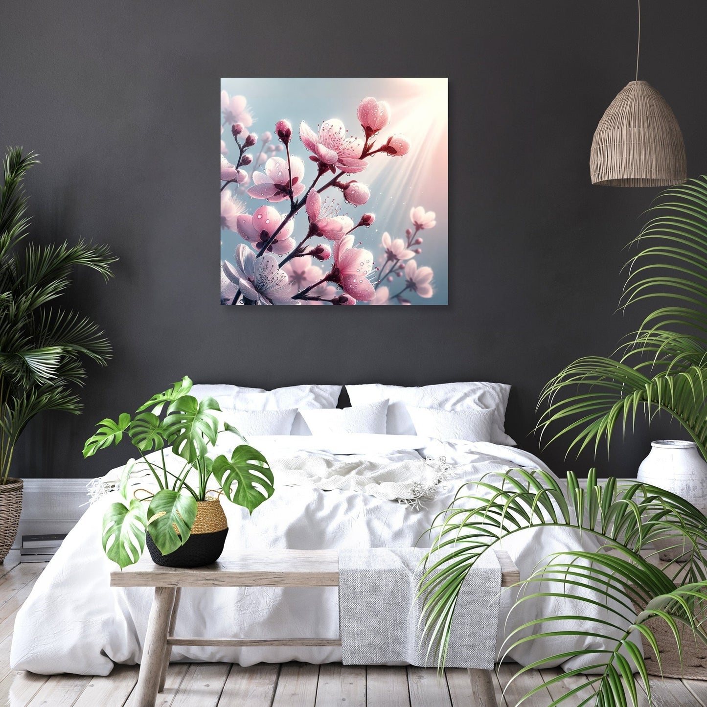 Dew-Kissed Blossoms Canvas