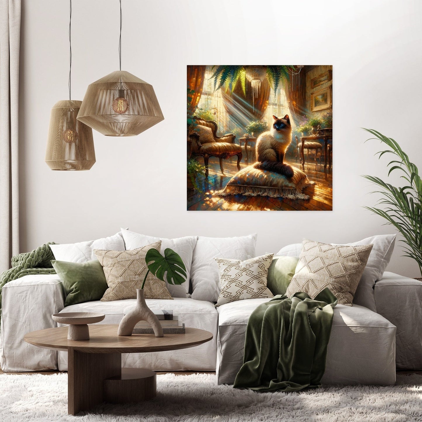 Siamese Solitude Canvas