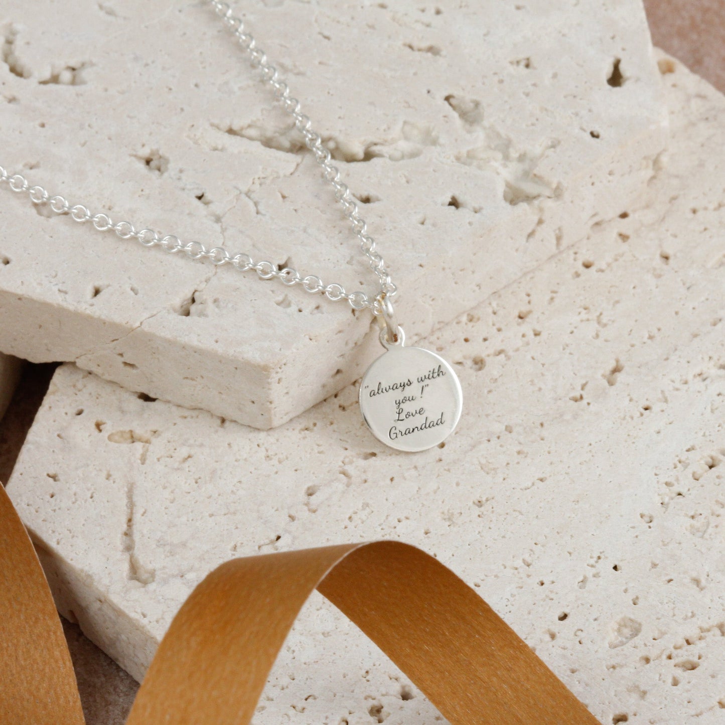 Classic Tiny St Christopher Necklace Sterling Silver 10mm