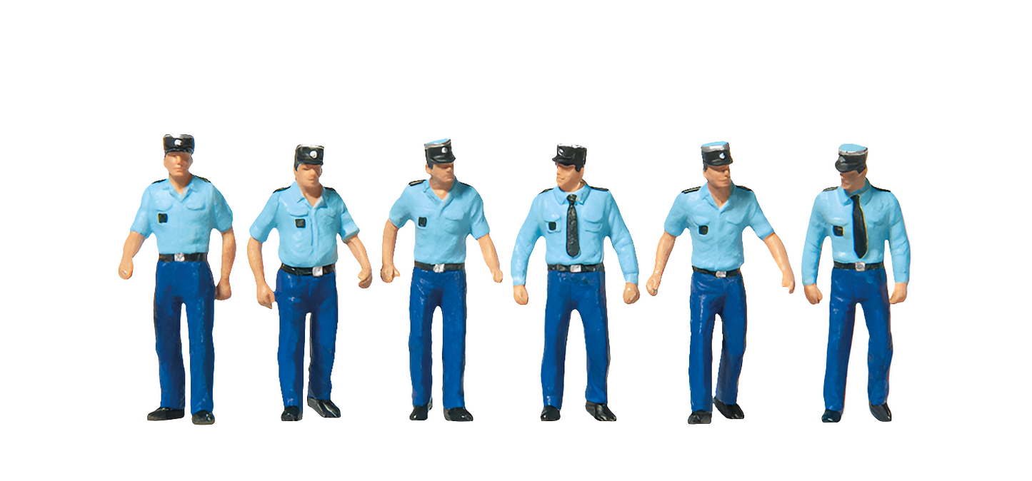 French Policeman Summer Uniform Terrarium Figure Set 10341