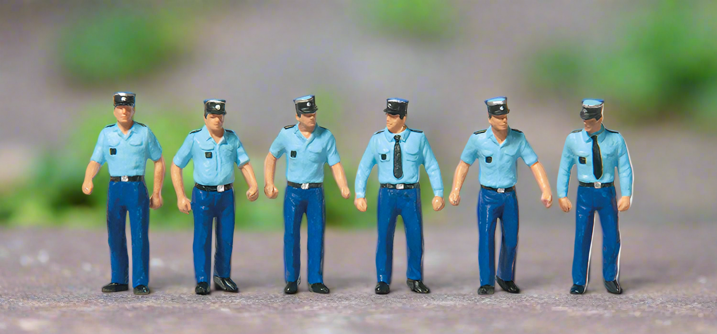 French Policeman Summer Uniform Terrarium Figure Set 10341