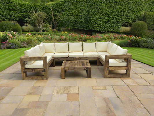 Solid Wood Garden Sofa Patio set Extra Large