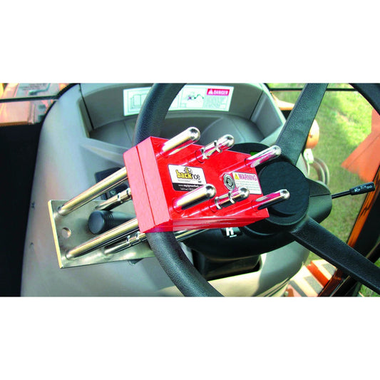 Backhoe Lock Security Device For Forklifts