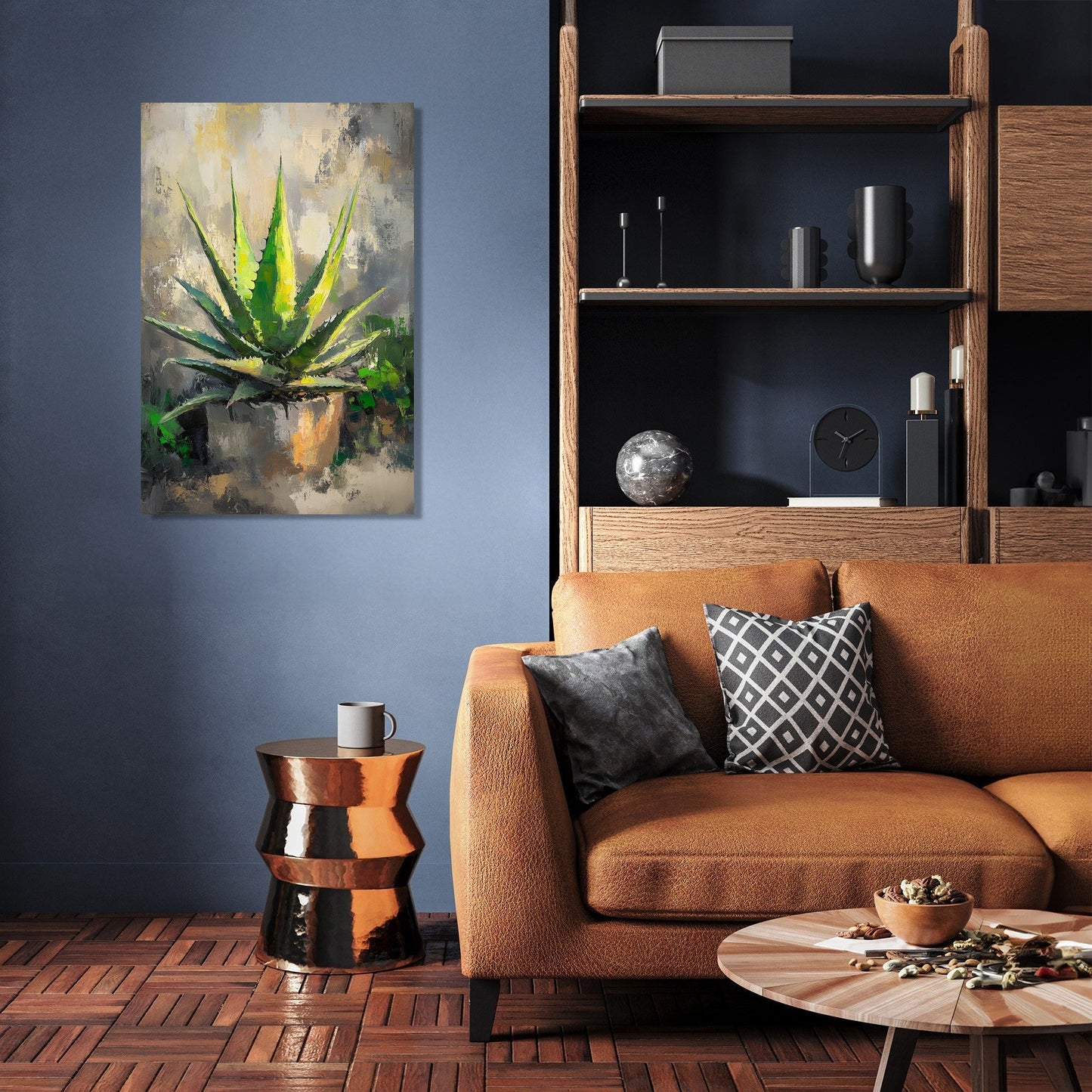 Aloe's Lustrous Canvas