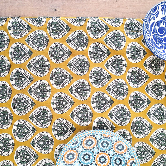 Bagru block-printed placemats set of 2, handmade table mats