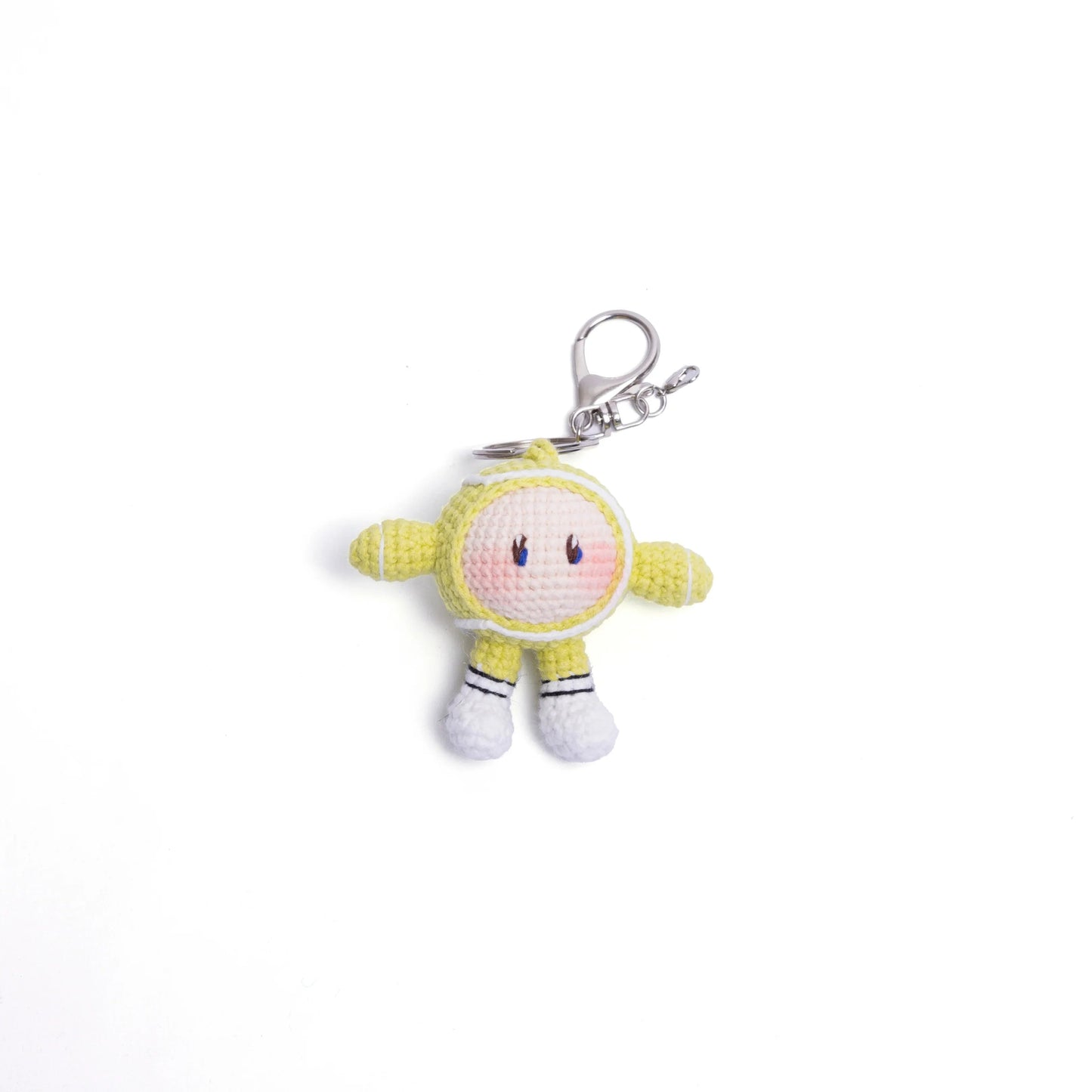 Crochet Tennis Ball & Racket Bag Charm – Adorable Handmade Accessory for Tennis Bags