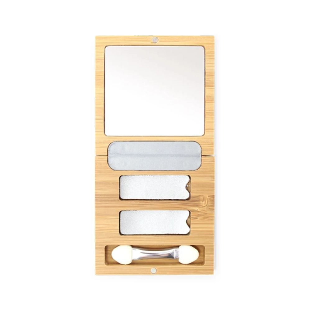Bamboo Duo Eyeshadow Palette | Empty Refillable Makeup Compact