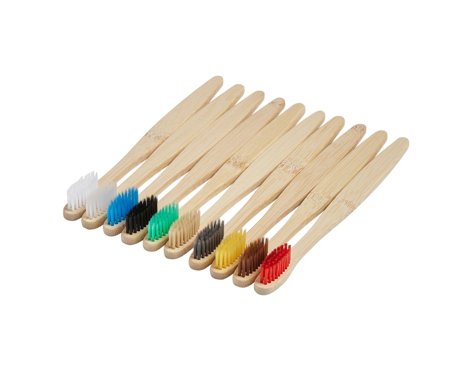 Bamboo Toothbrushes - 10 Pack