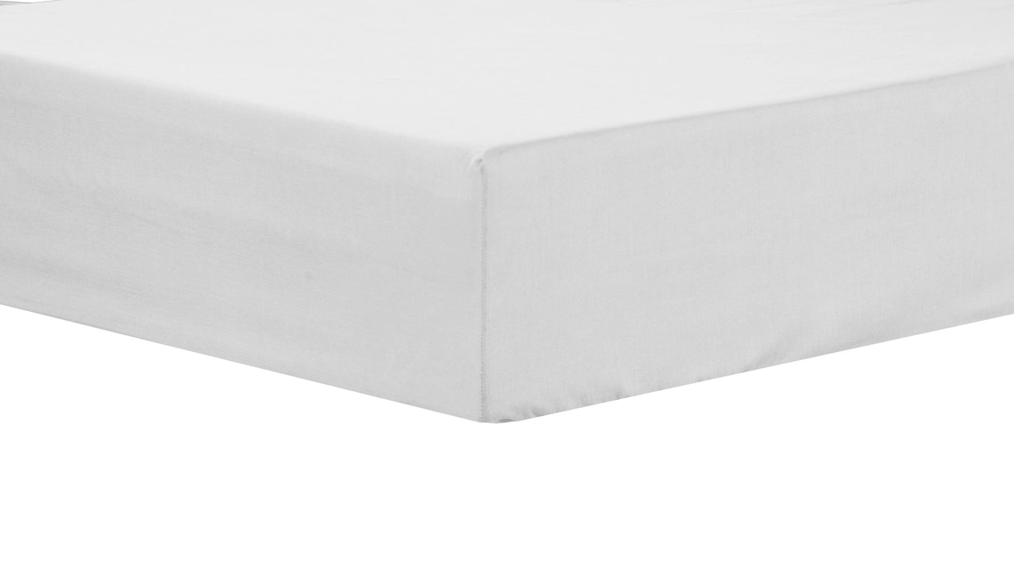 Basics Super Soft Durable Fitted Sheet High-Quality Indus Valley Cotton Linen Elasticated for Perfect Fit Multiple Sizes and Colours OEKO-TEX Certified Bedding by OLIVIA ROCCO