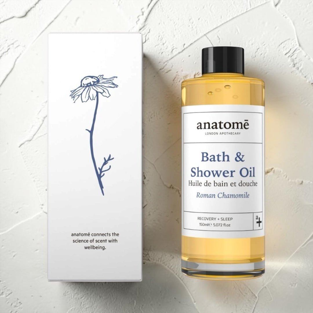 Calming Bath & Shower Oil with Roman Chamomile – Sleep & Stress Relief
