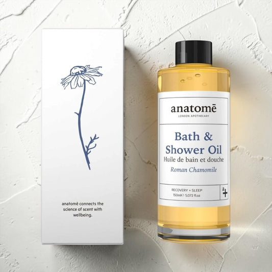 Calming Bath & Shower Oil with Roman Chamomile – Sleep & Stress Relief