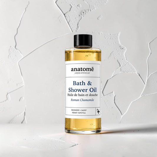 Calming Bath & Shower Oil with Roman Chamomile – Sleep & Stress Relief