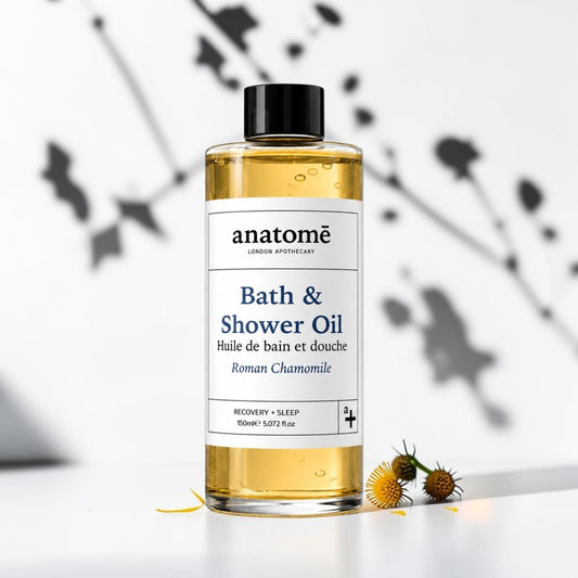 Calming Bath & Shower Oil with Roman Chamomile – Sleep & Stress Relief