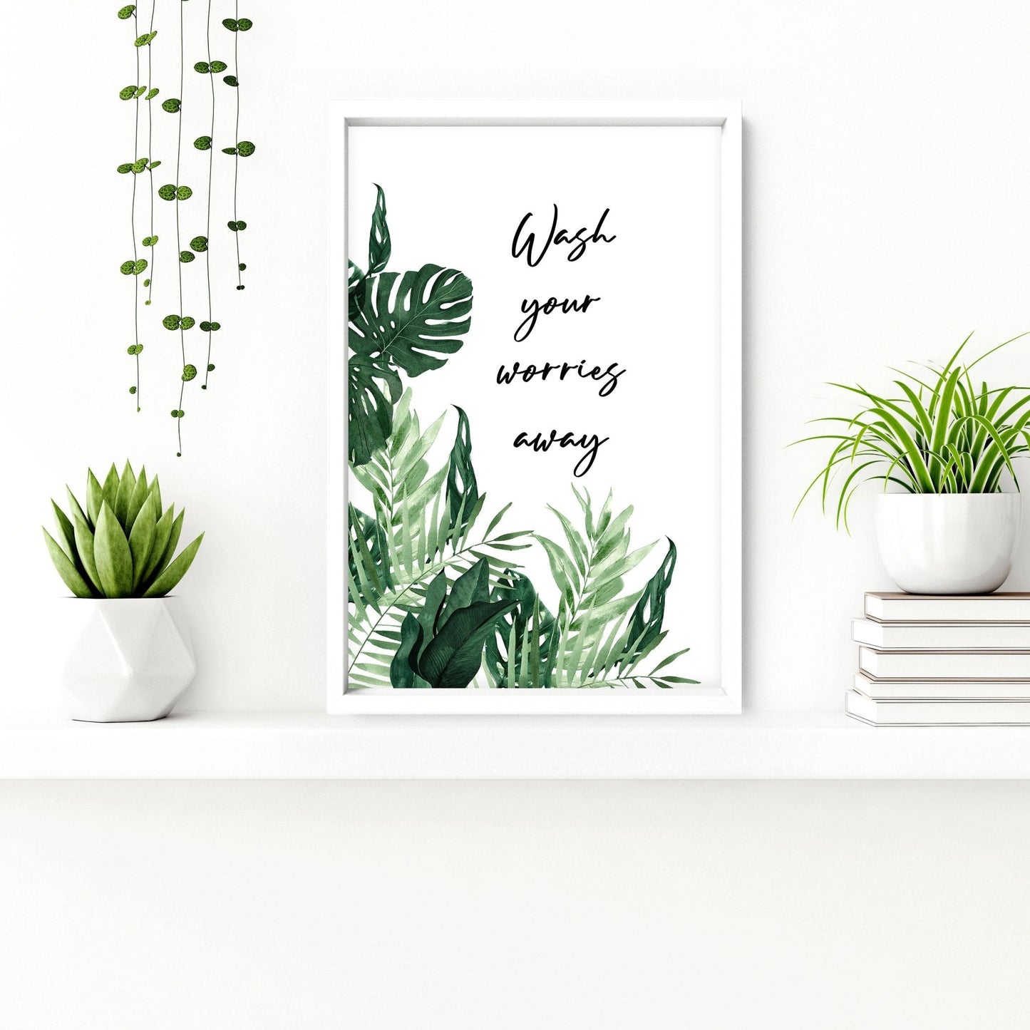 Art in bathroom | Set of 2 wall art prints