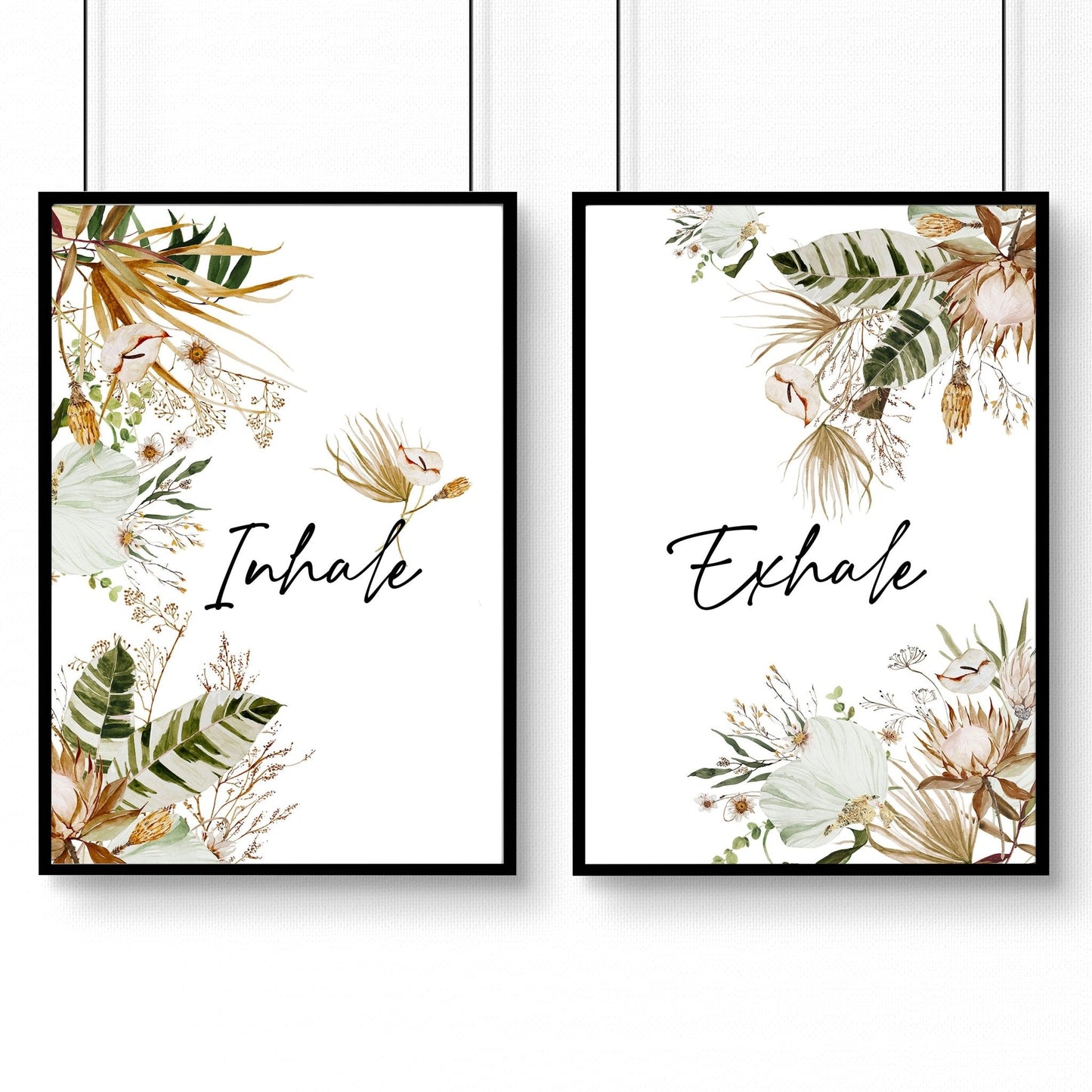 Bathroom pictures for walls | Set of 2 prints