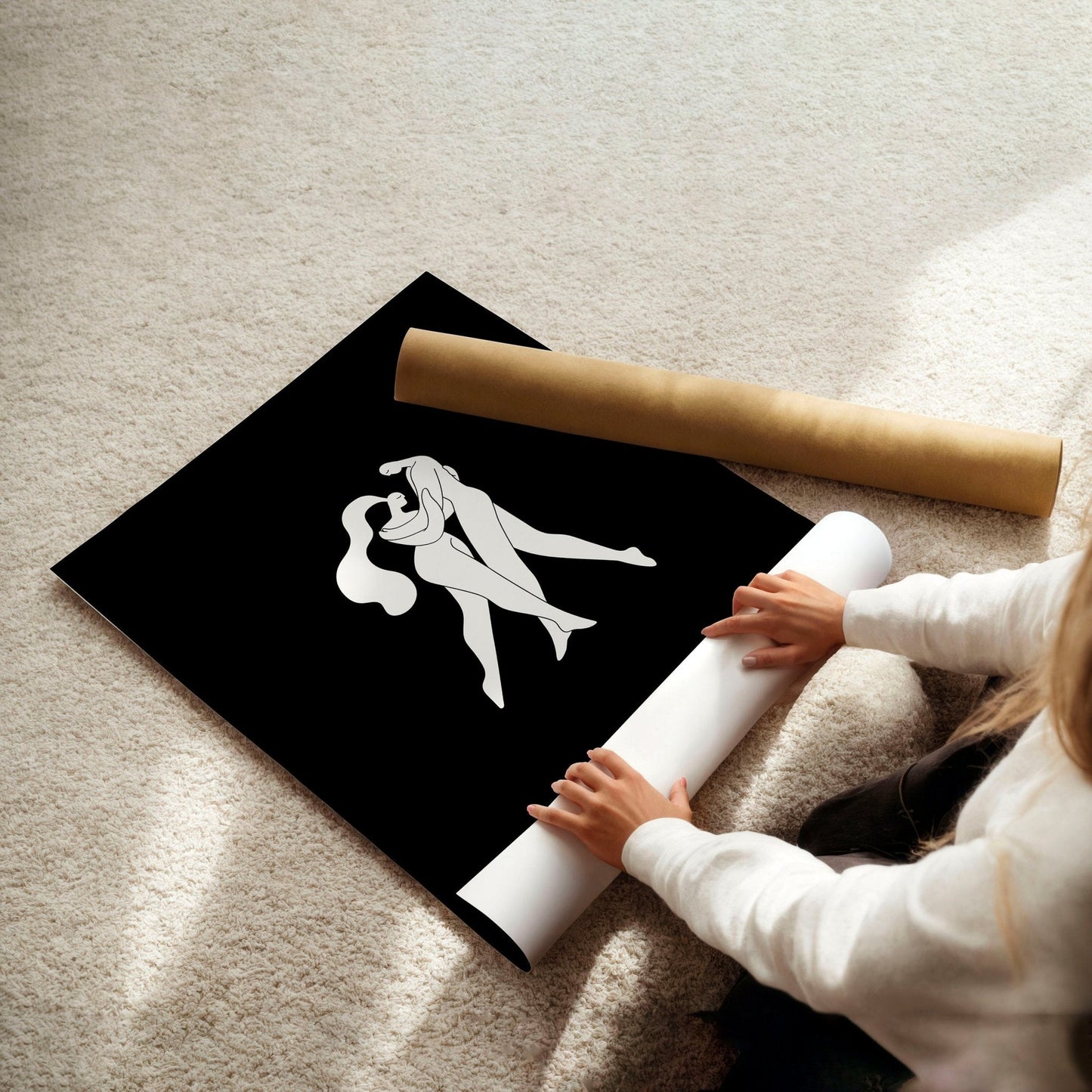 Bathroom Wall Hanging Art | Set of 3 Boho Women Wall art Prints