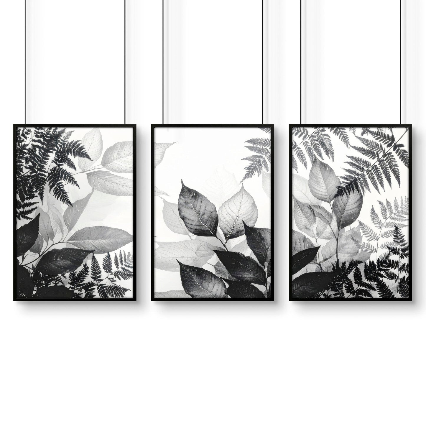 Bathroom Wall Prints | Set of 3 Botanical Wall art Prints