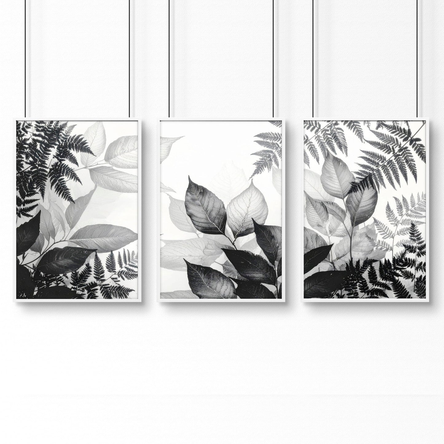 Bathroom Wall Prints | Set of 3 Botanical Wall art Prints