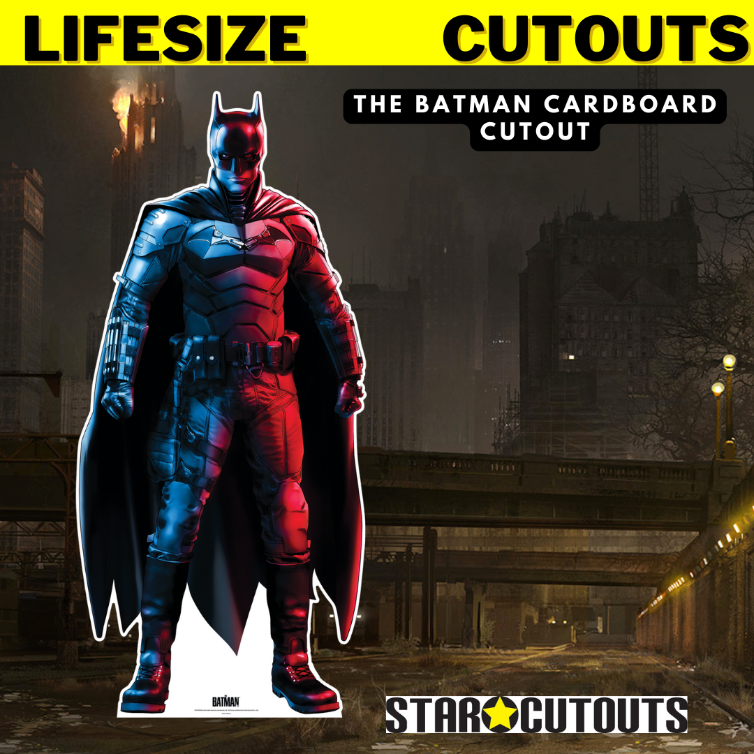 SC4351 Catwoman  Star-Mini Red Blue Robert Pattinson Greatest Superhero Cardboard Cut Out Height 87cm