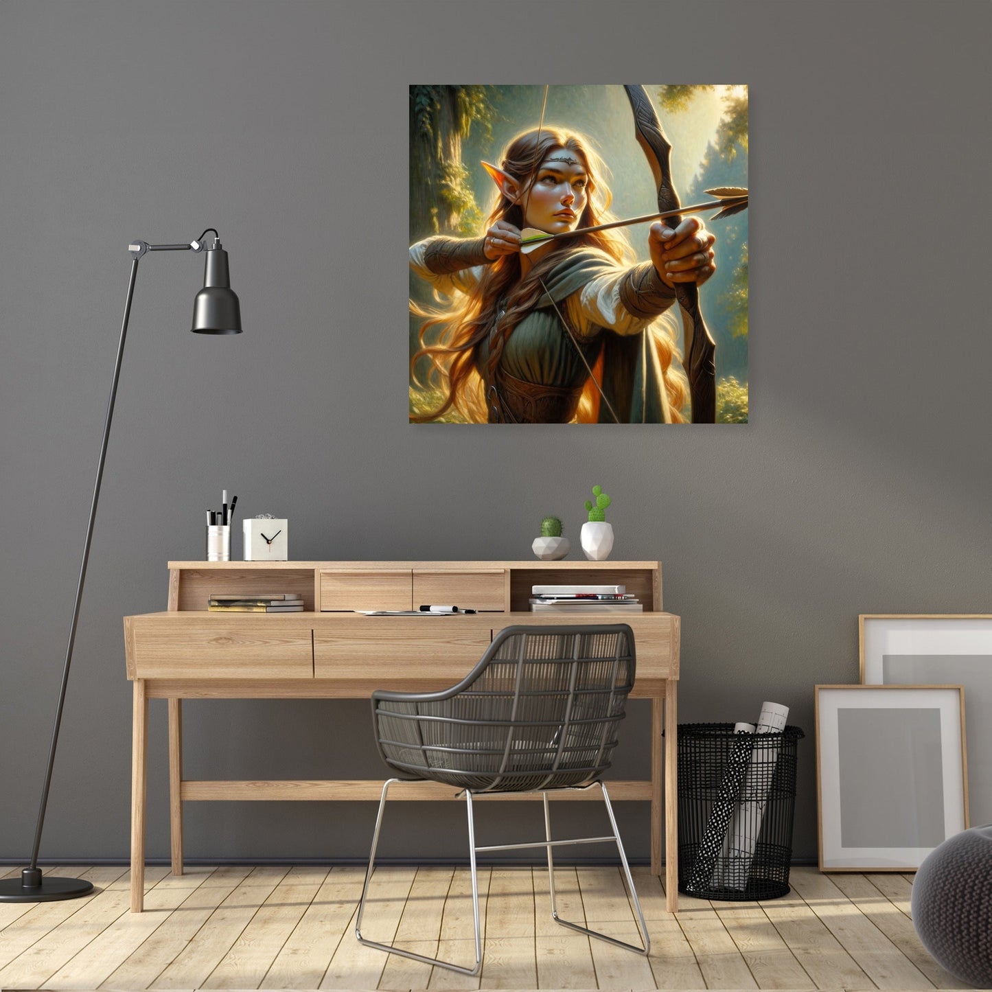 Sunlit Archer Elf Canvas