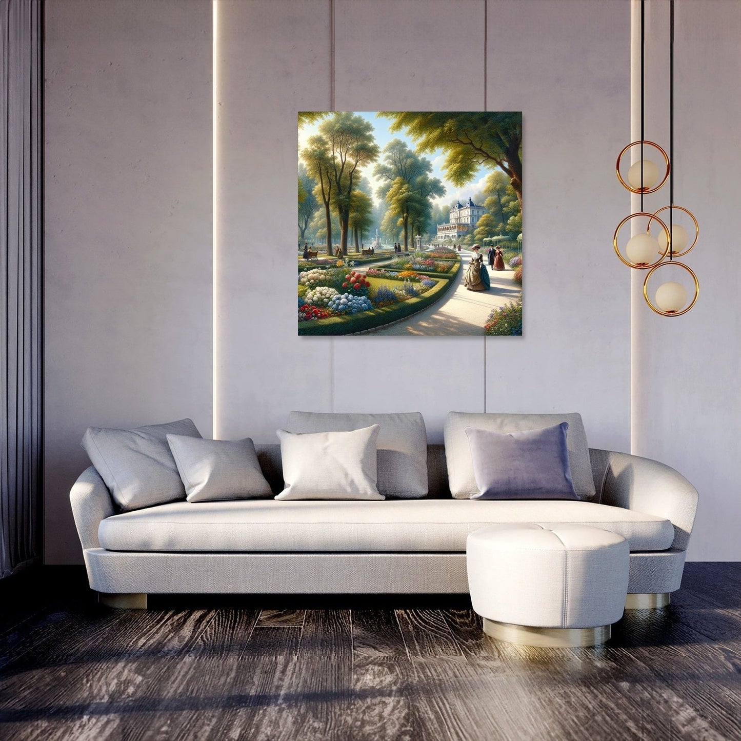 Springtime in Tivoli Park Canvas