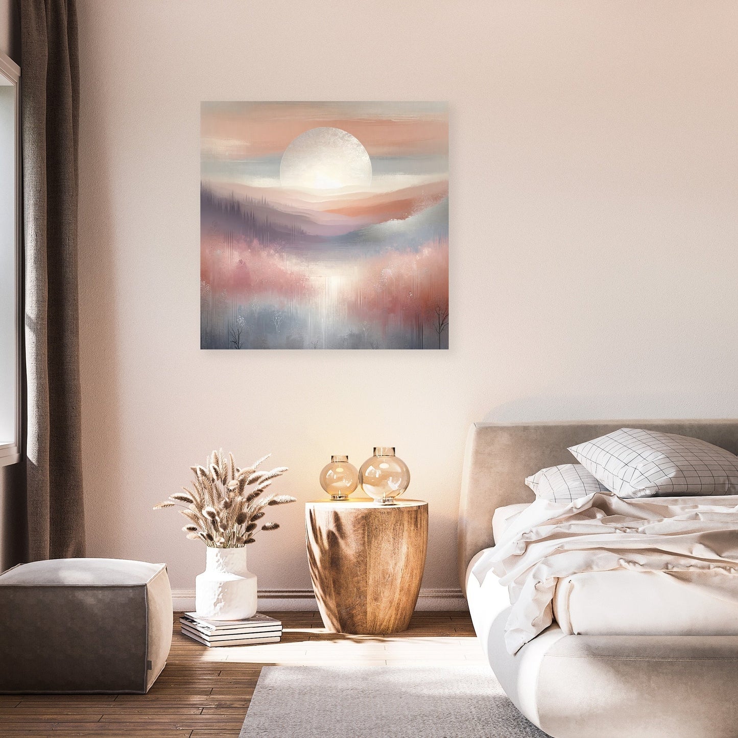 Dawn's Silver Mist Canvas