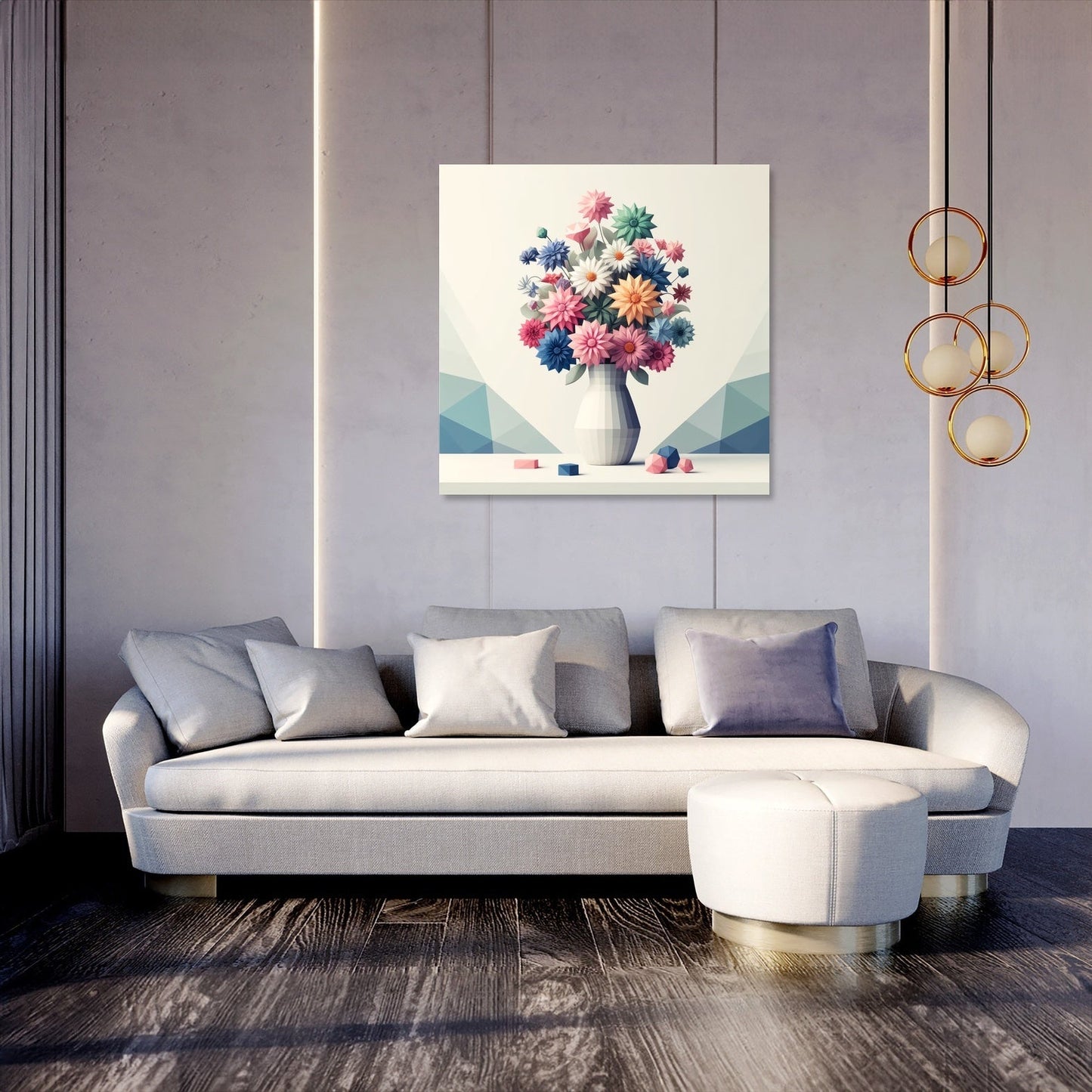 Pastel Geometry Canvas