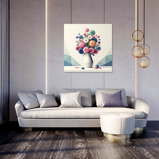 Pastel Geometry Canvas