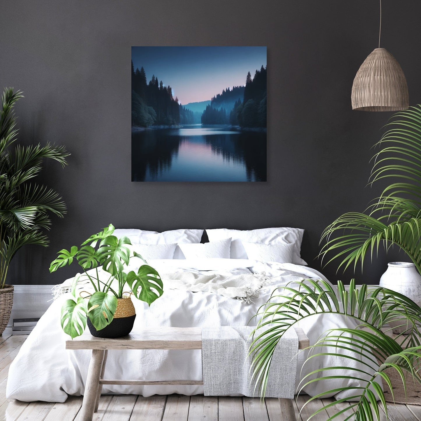 Twilight Lake Canvas