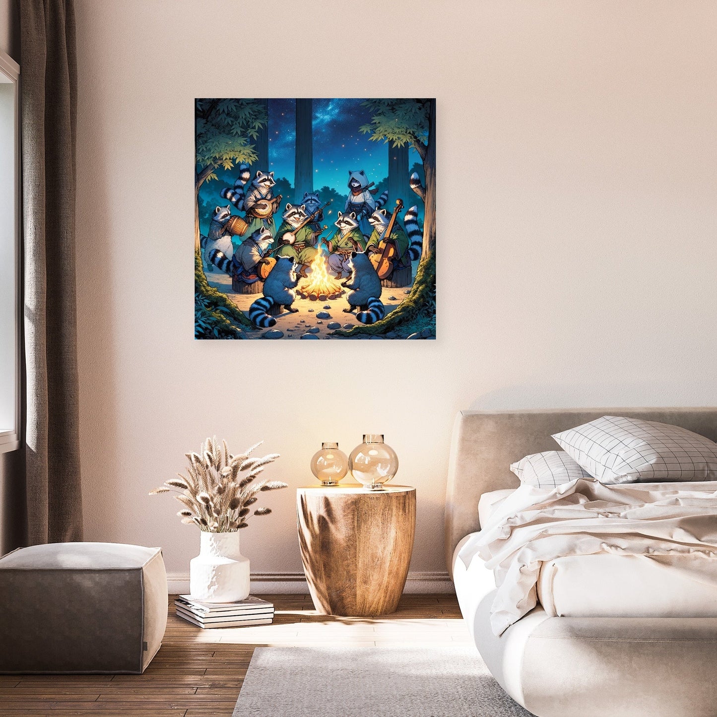 Enchanted Tanuki Festivity Canvas