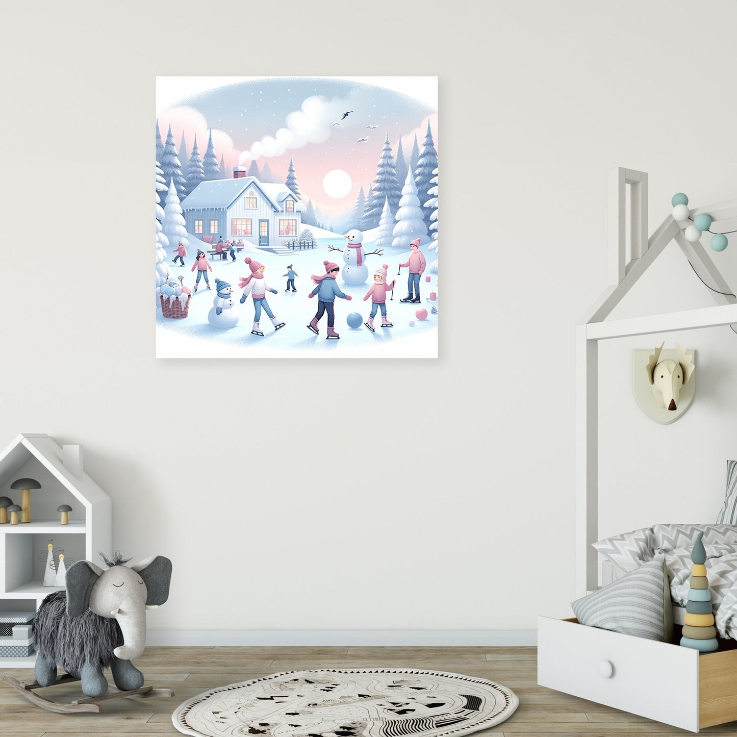 Snowy Fun Canvas