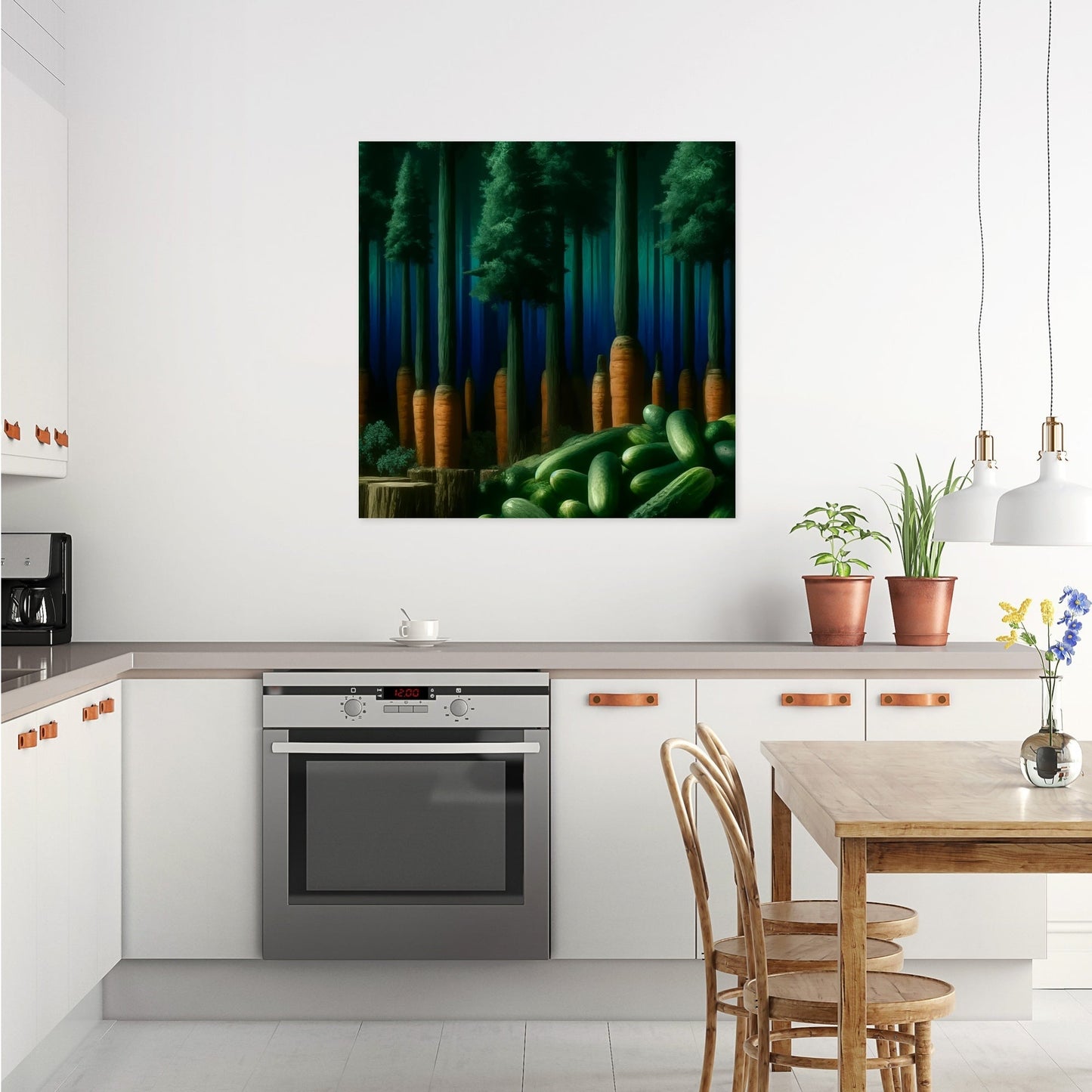 Mystical Veggie Forest Canvas