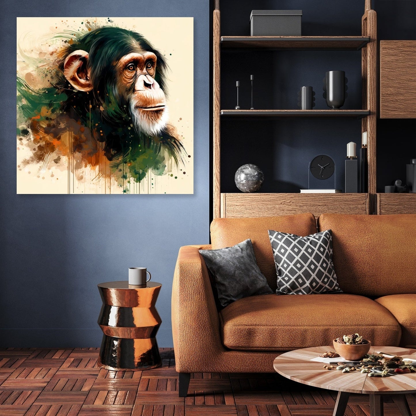 Elegant Chimpanzee Canvas