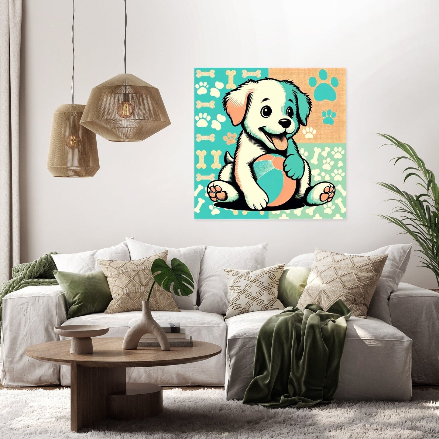 Joyful Pup Canvas