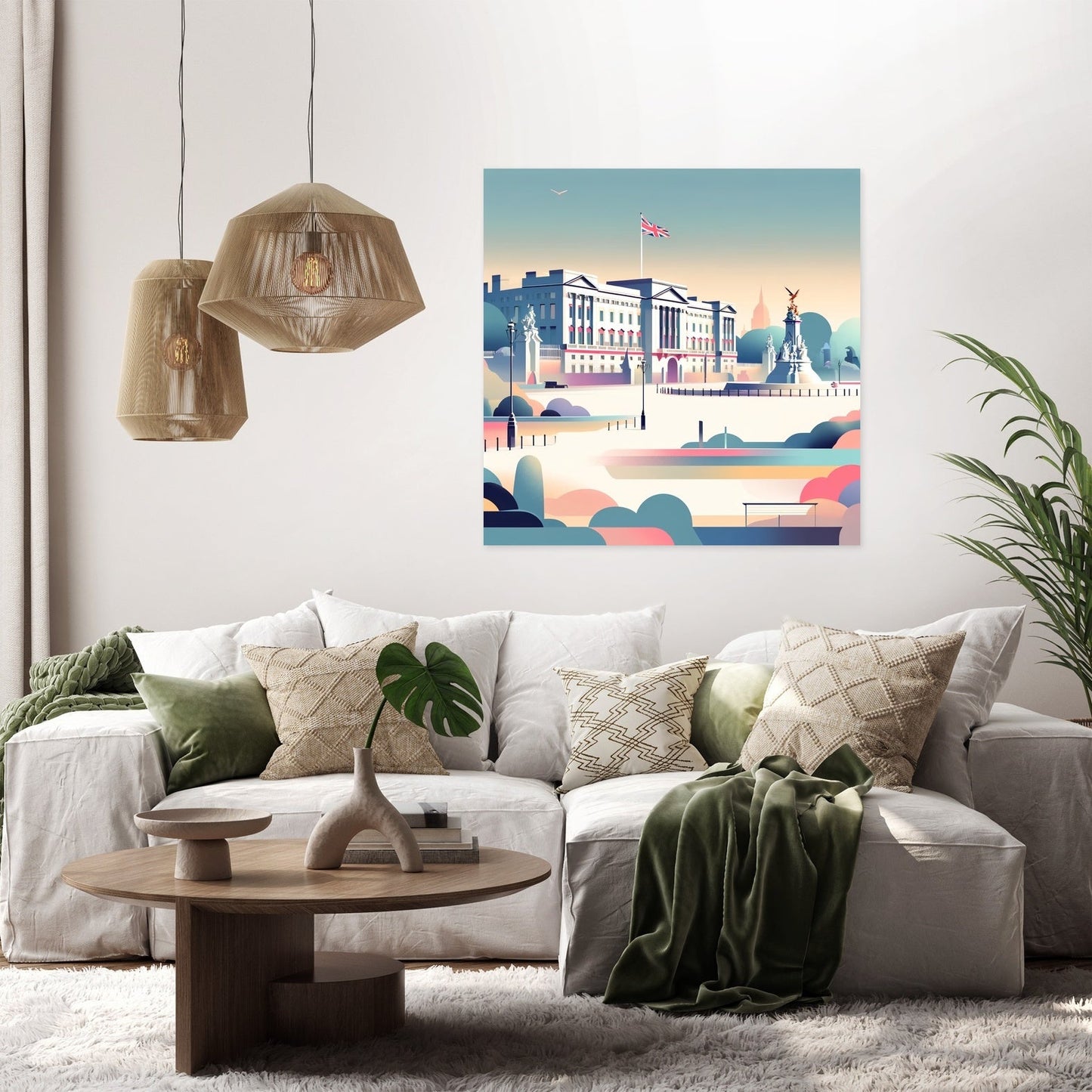 Modern Buckingham Palace Canvas