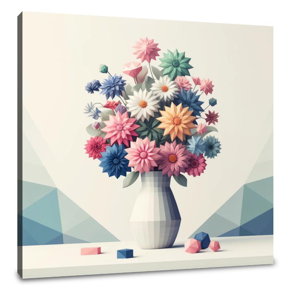 Pastel Geometry Canvas