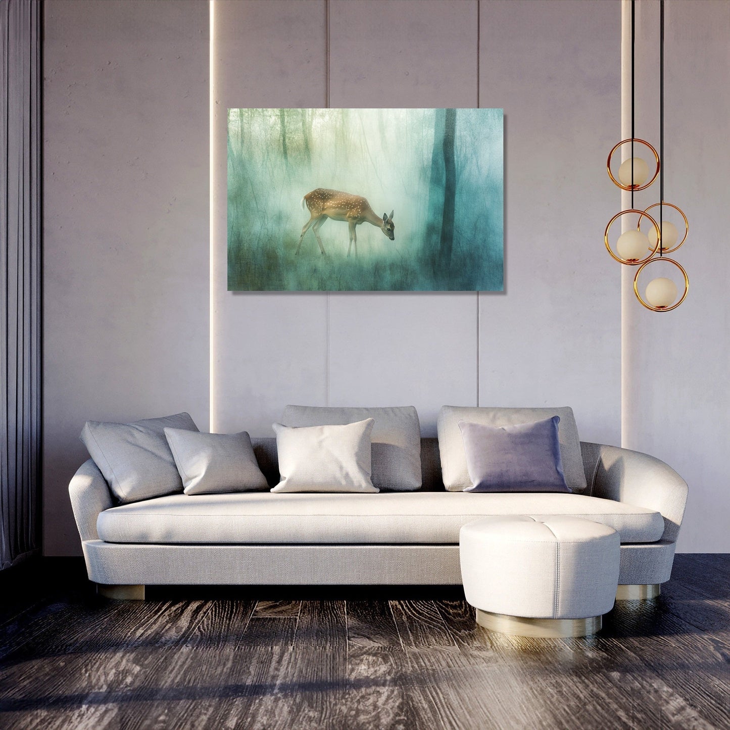 Muntjac Deer Serenity Canvas