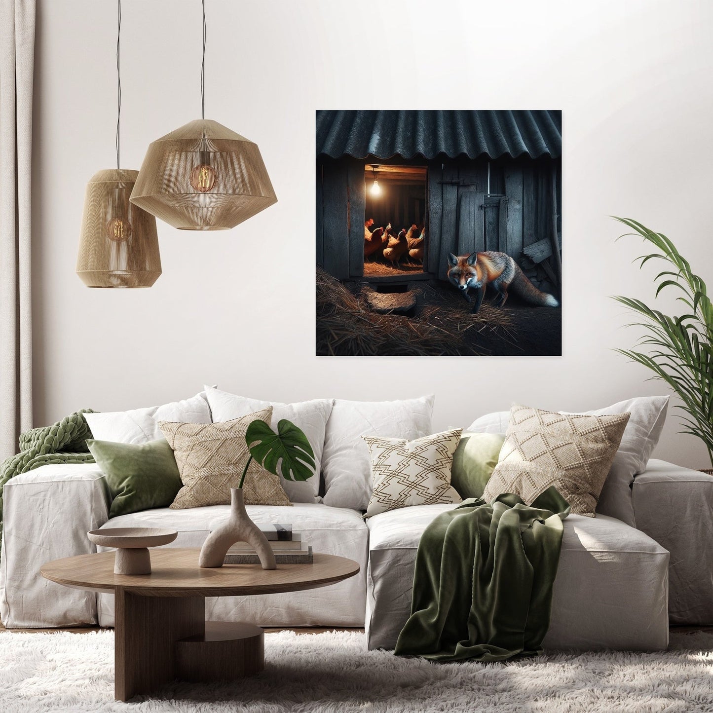 Twilight Fox Canvas