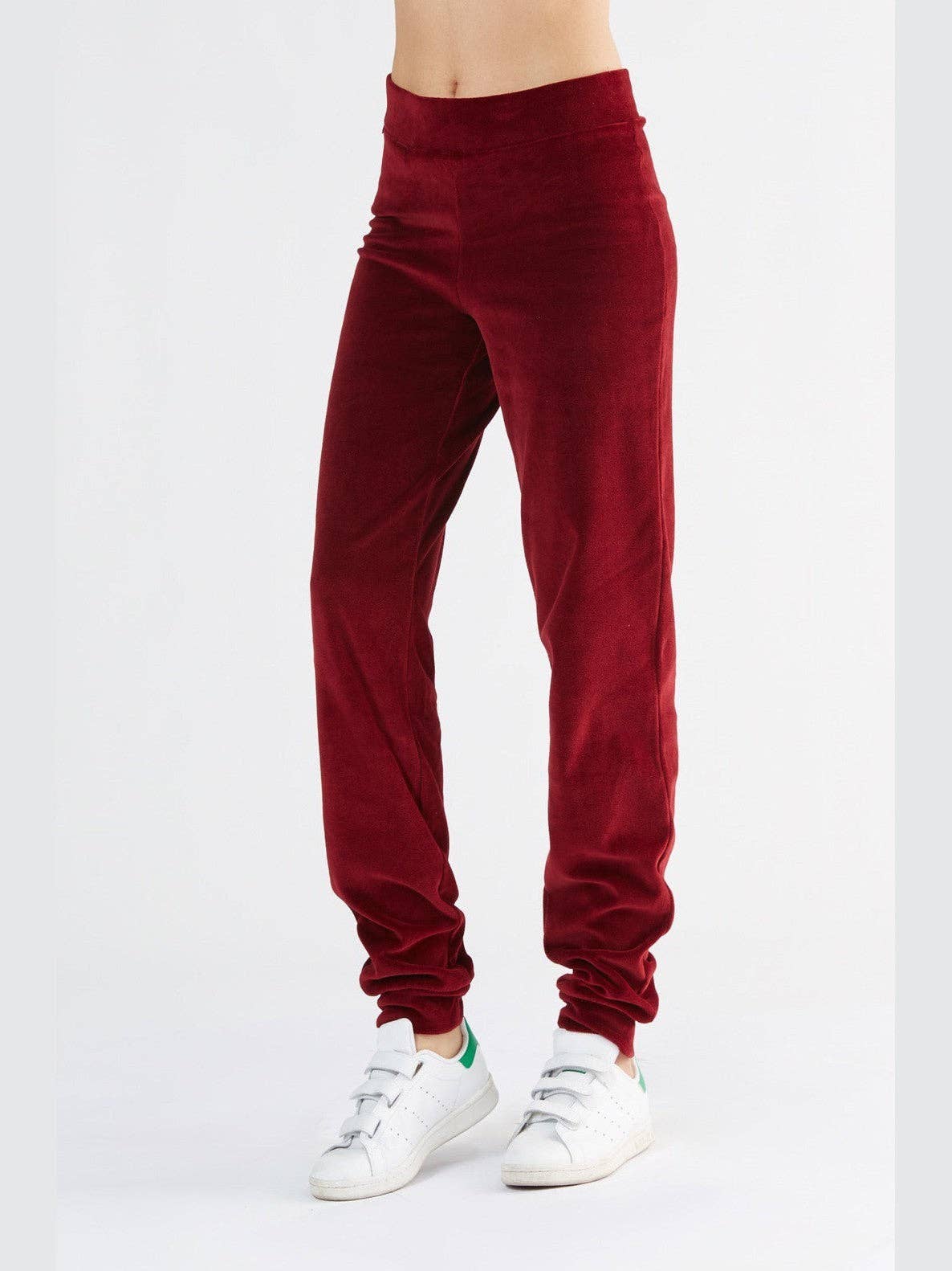Organic Soft Fleece Cuffed Sweatpants: Womens