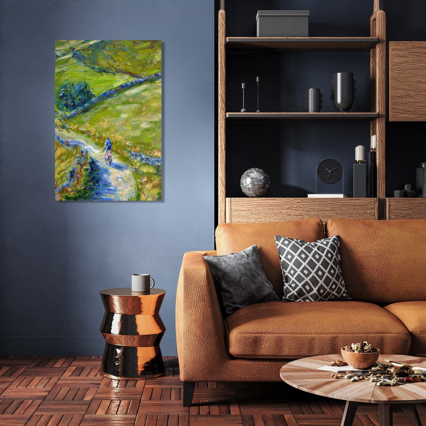 Cyclist's Journey Canvas