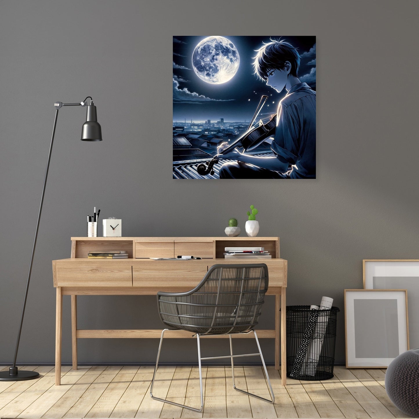Moonlit Melody Canvas