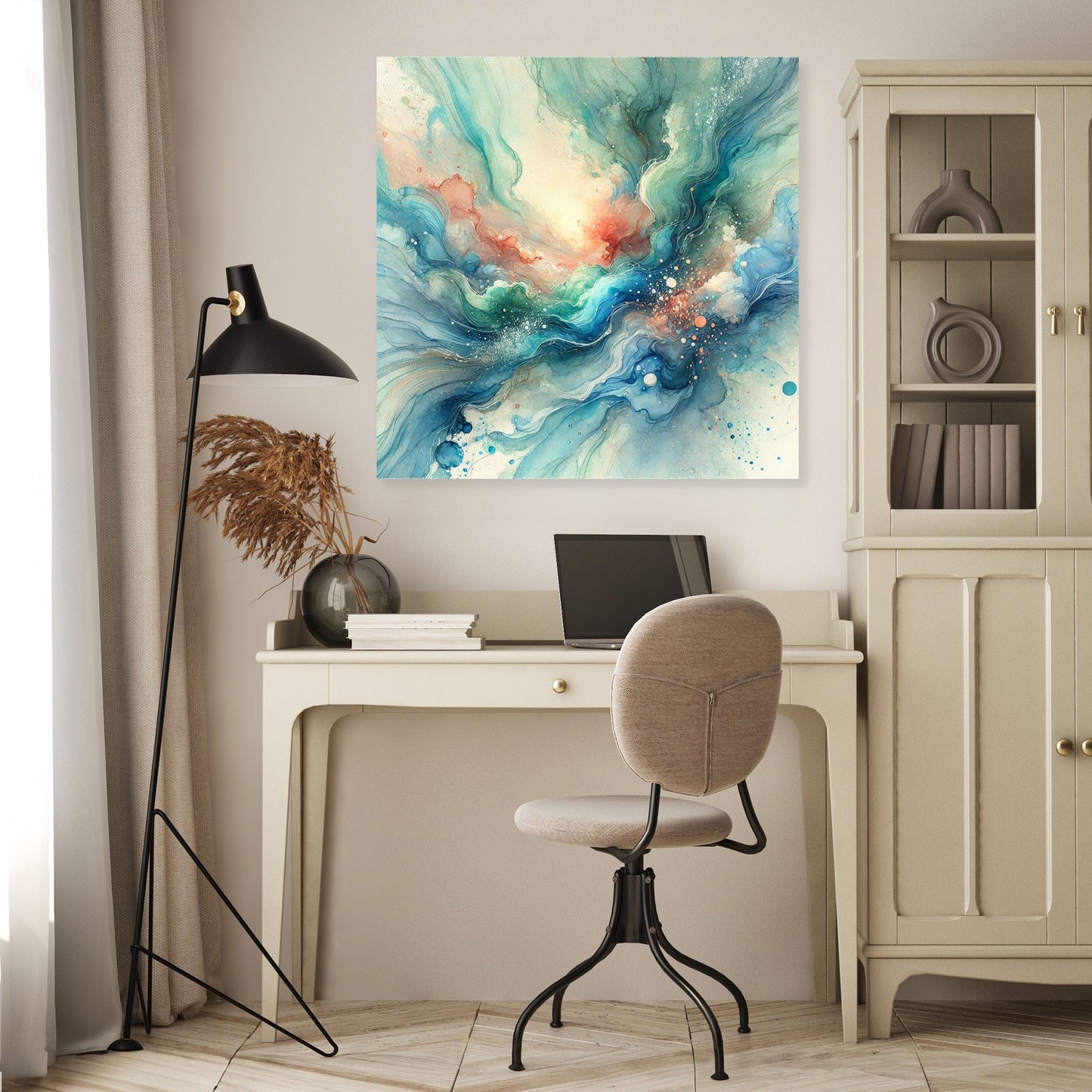 Oceanic Dream Swirl Canvas
