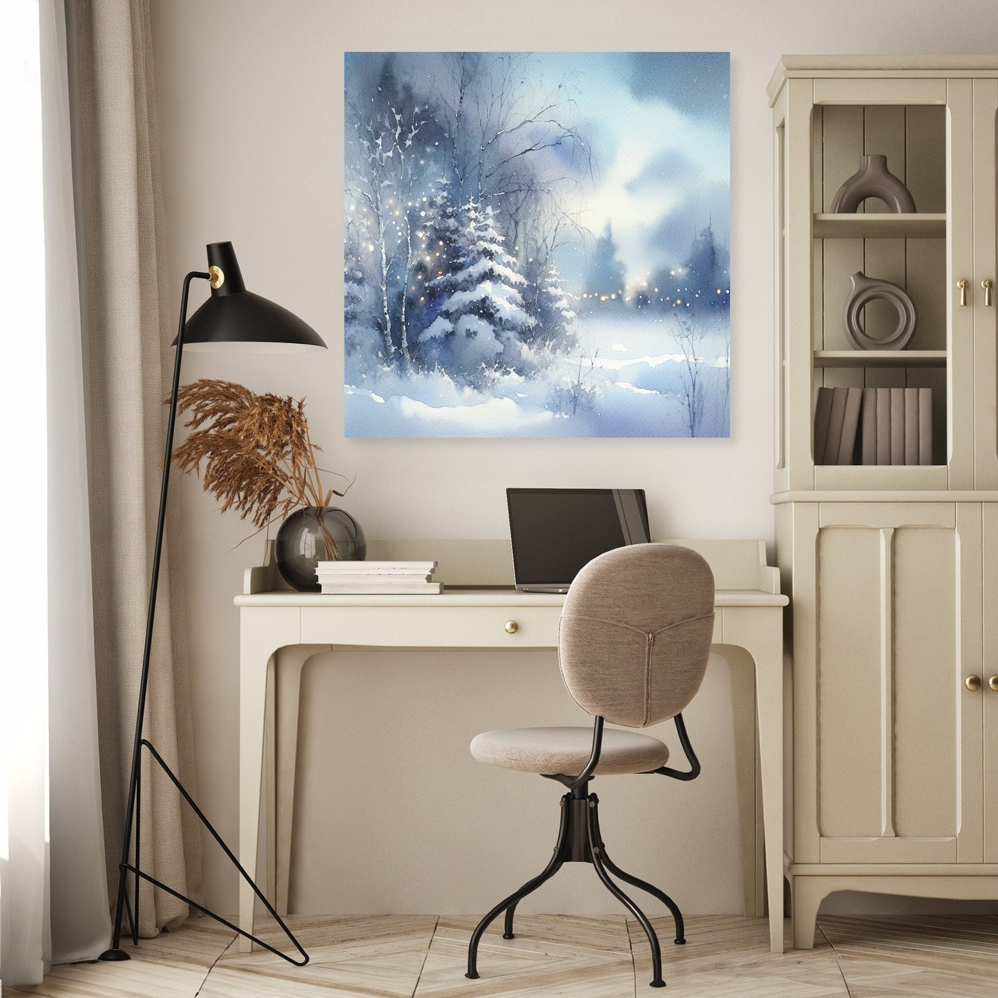 Winter's Melancholy Solitude Canvas