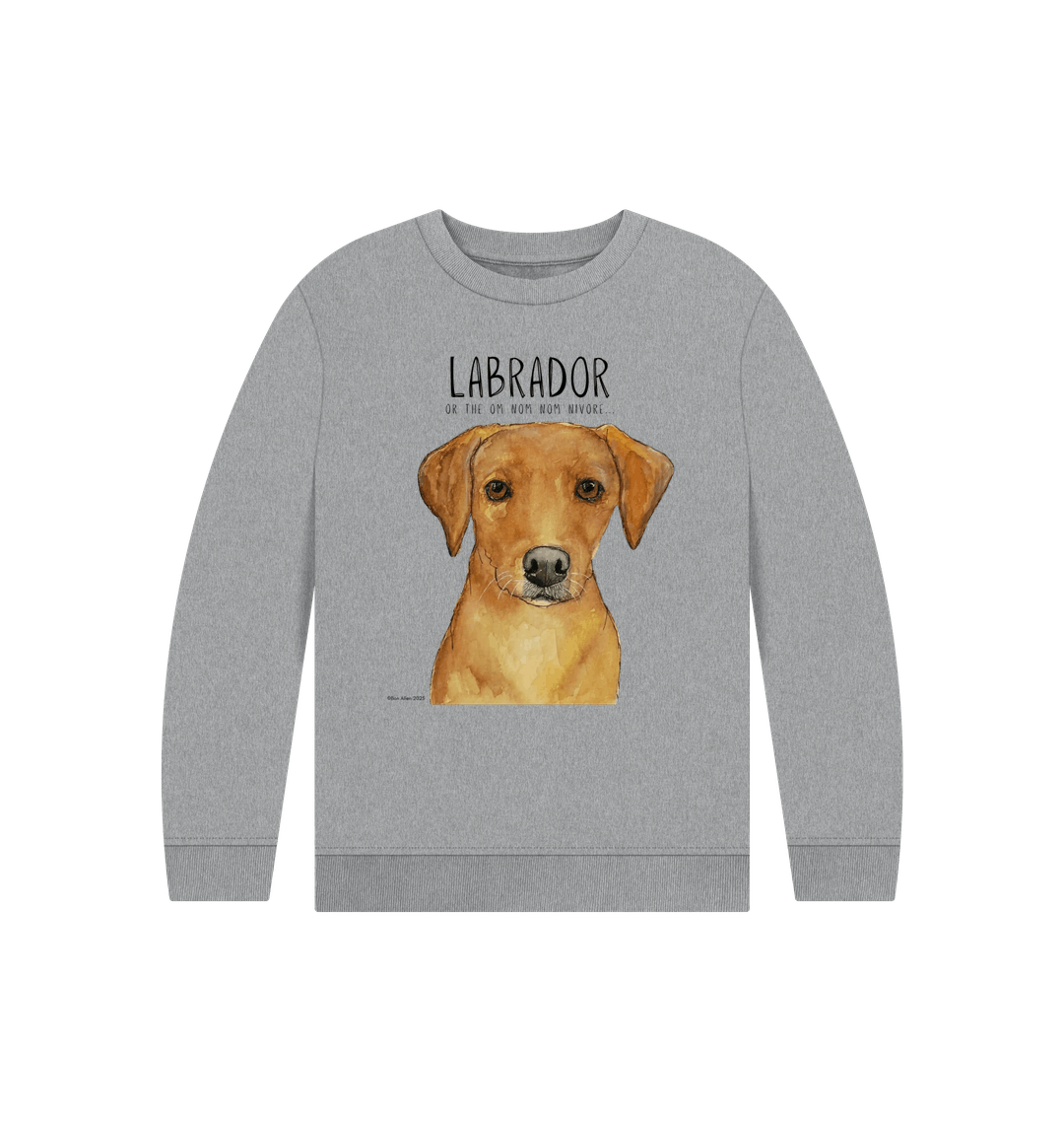 Crumb Catcher in Chief – The Fox Red Labrador Kids' Sweatshirt