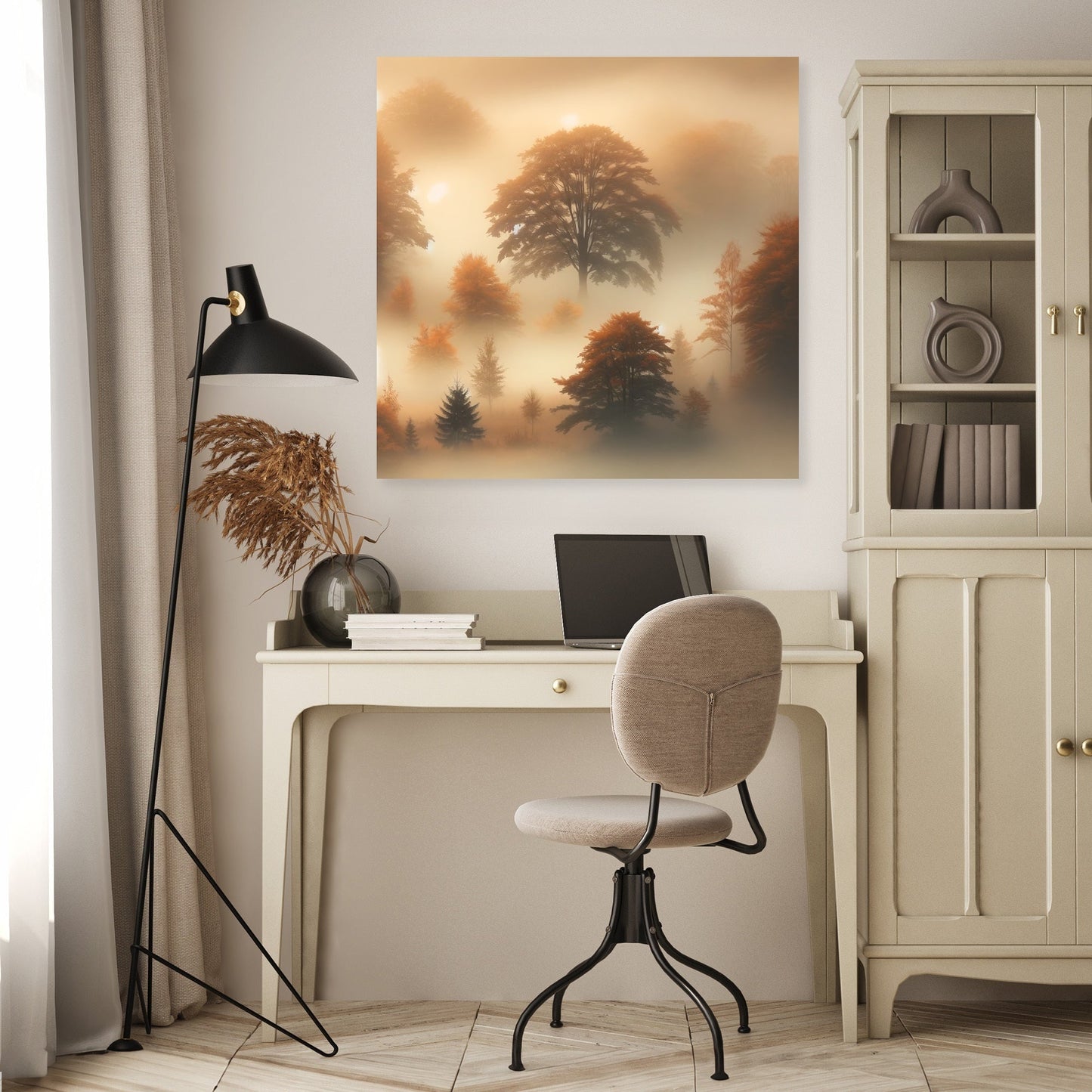 Autumn Fog Canvas