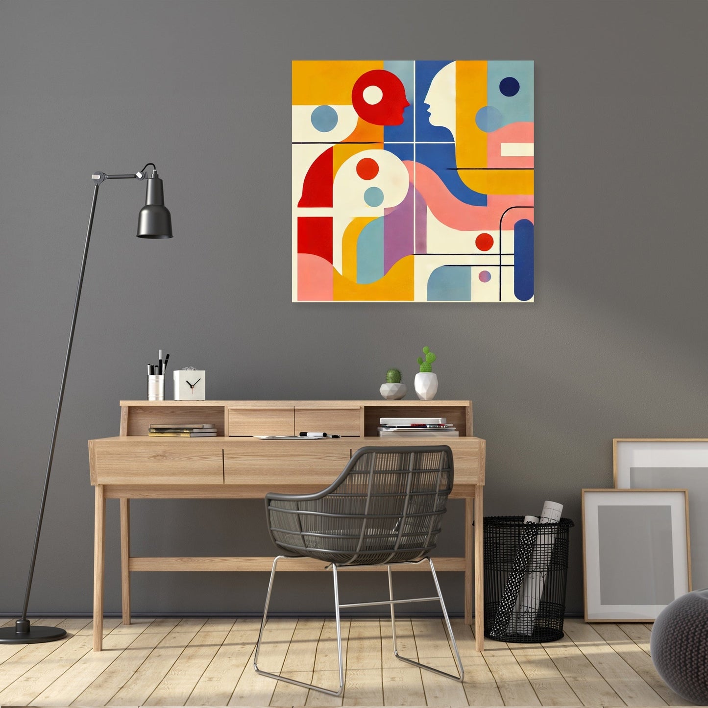 Geometric Harmony Canvas