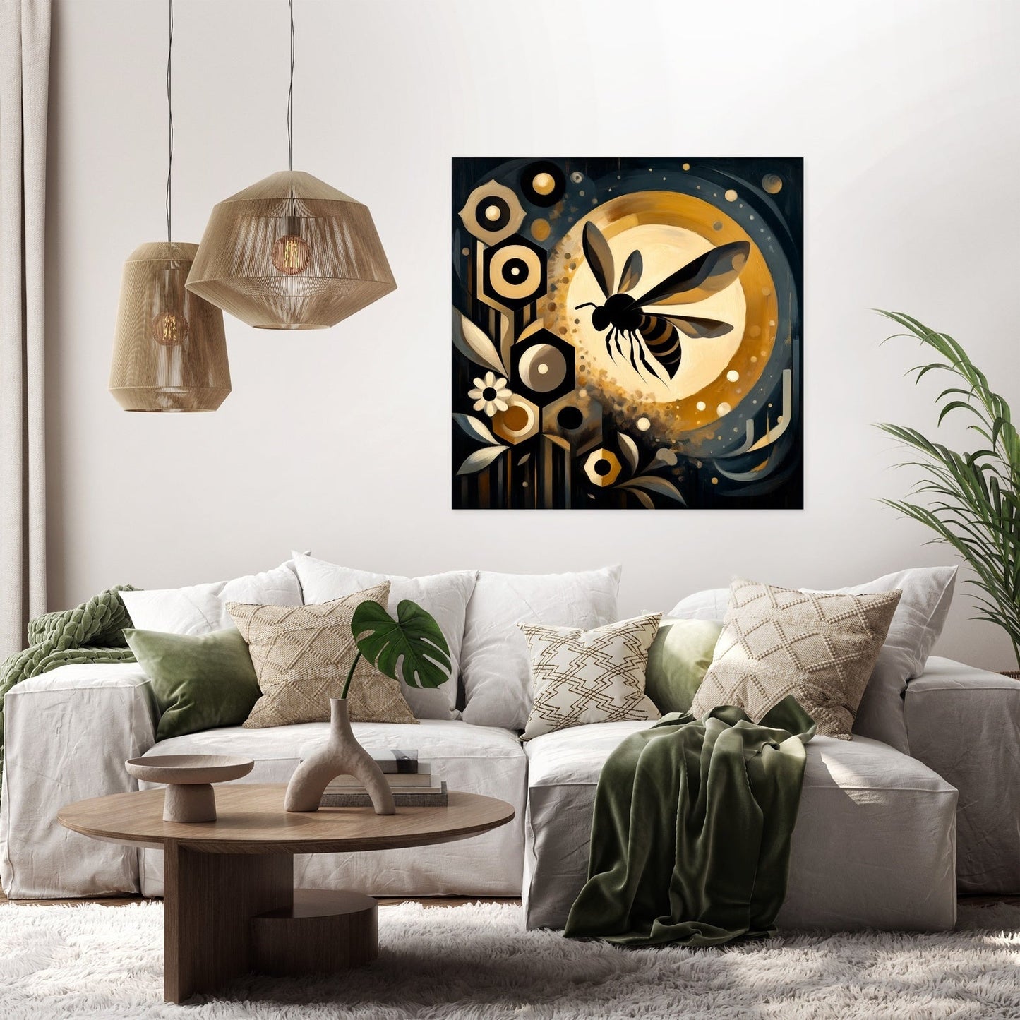 Epochs of Nectar Bee Canvas