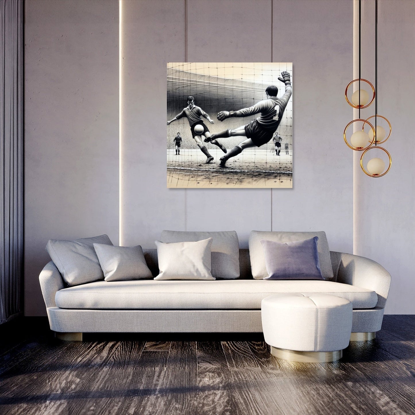 Penalty Kick Tension Canvas