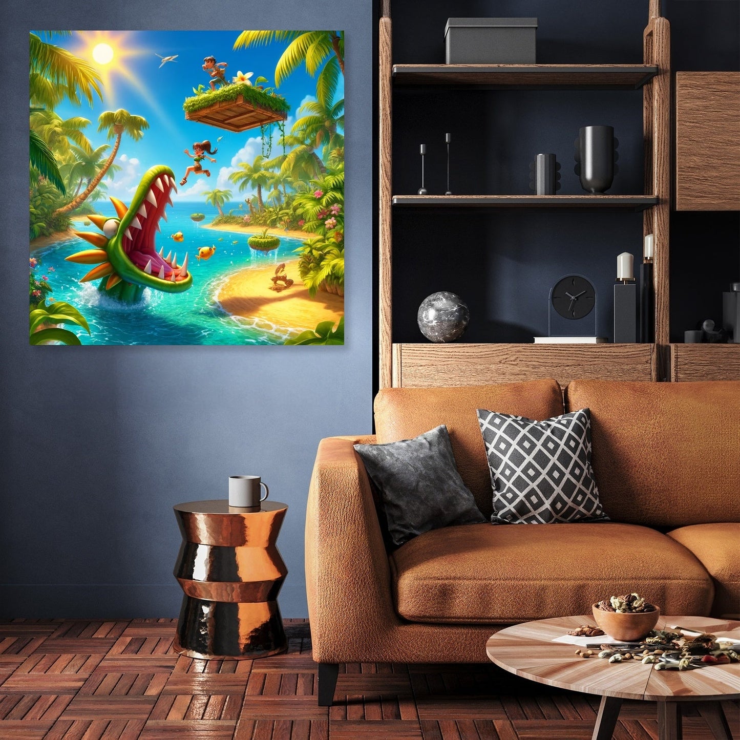 Tropical Island Escape Canvas