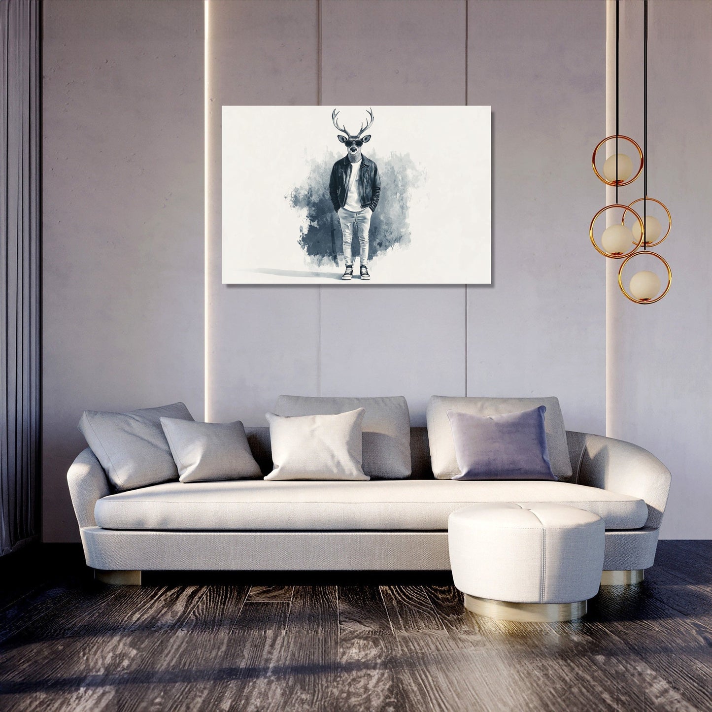 Stag in Style Canvas